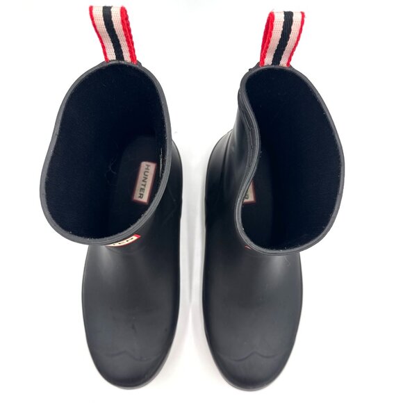 Hunter Original Women’s PLAY Short Rain Boots Black Size 8 Waterproof Pull-On - Picture 2 of 10